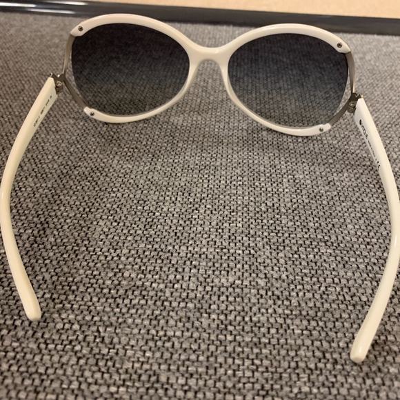 VOGUE white-framed, Silver Hardware Sunglasses main image 4